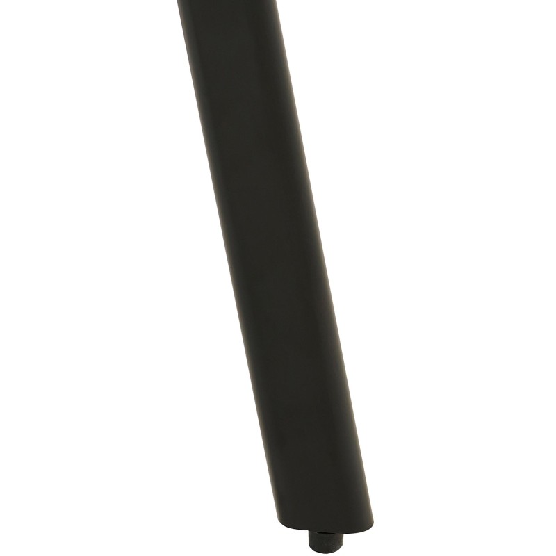 Silla de comedor Antigo de terciopelo negro.