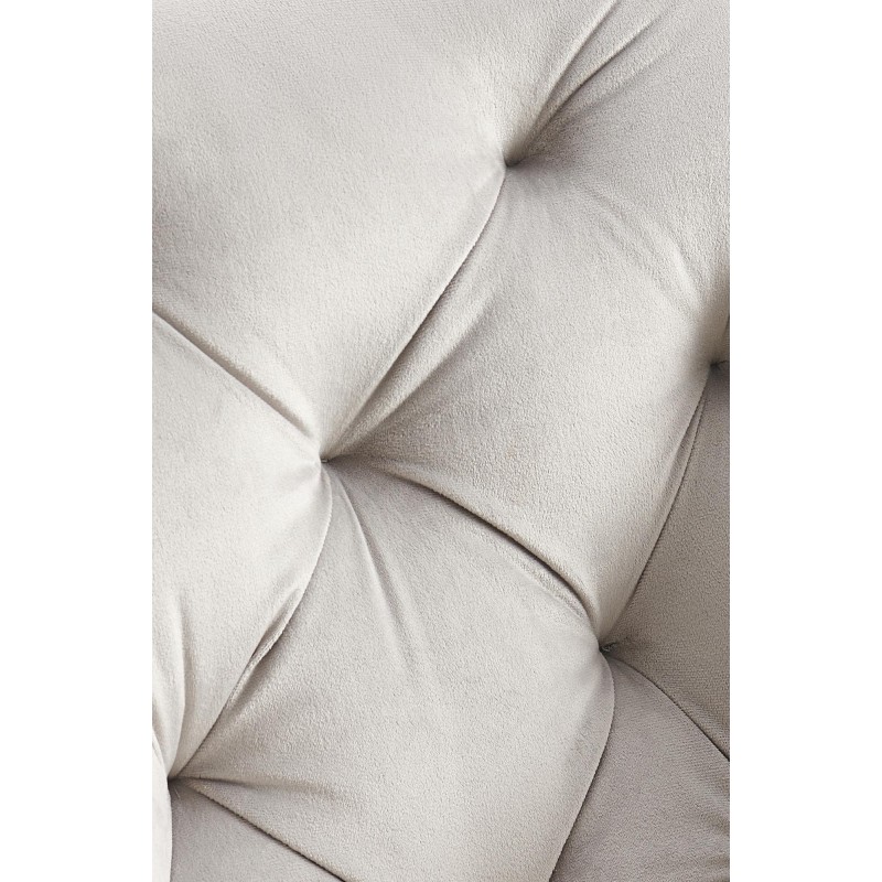 Silla de comedor Antigo de terciopelo gris.