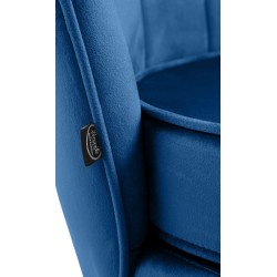 Silla Rosita de terciopelo azul