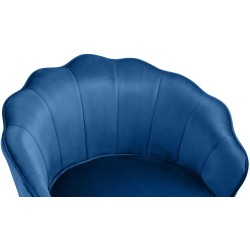 Silla Rosita de terciopelo azul