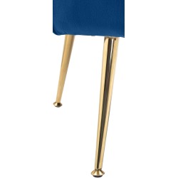 Silla Rosita de terciopelo azul