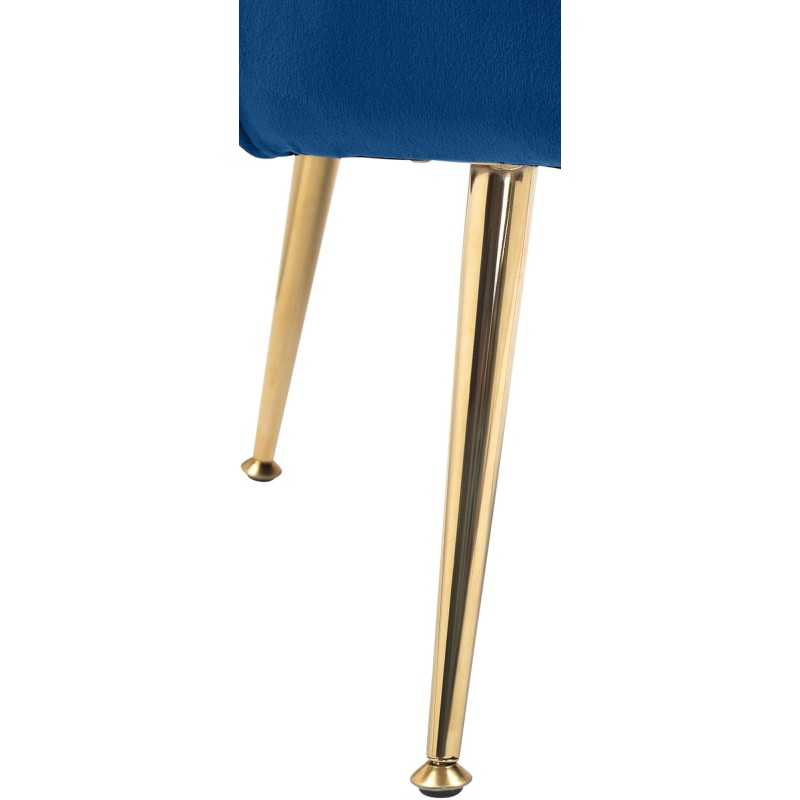 Silla Rosita de terciopelo azul