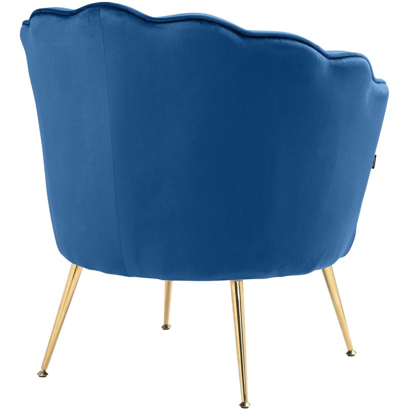 Silla Rosita de terciopelo azul