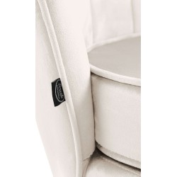 Silla Rosita en terciopelo color crema