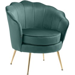 Silla Rosita en terciopelo verde