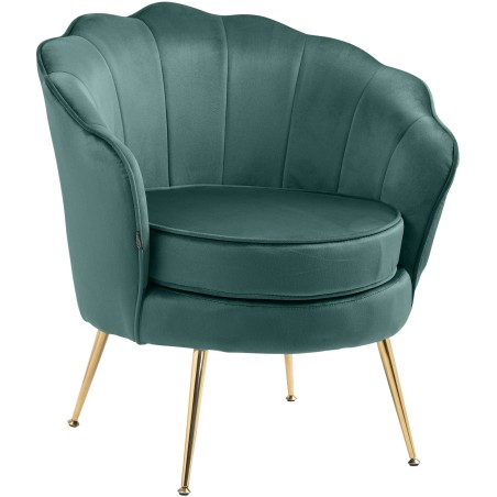 Silla Rosita en terciopelo verde