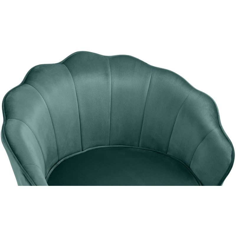 Silla Rosita en terciopelo verde
