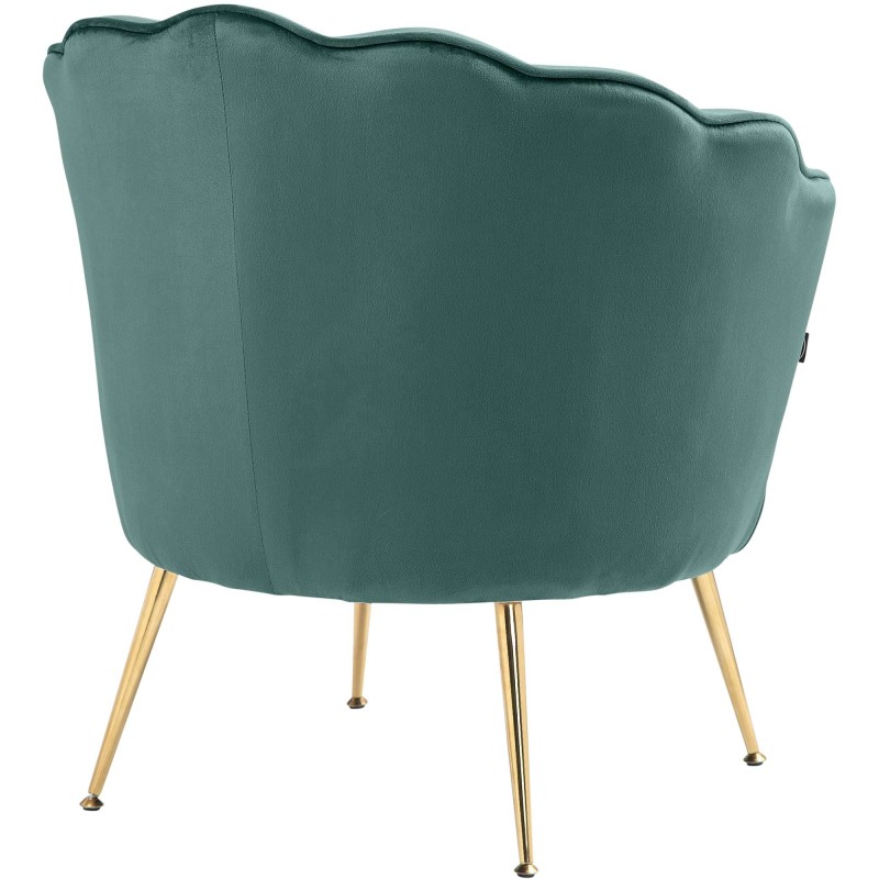 Silla Rosita en terciopelo verde