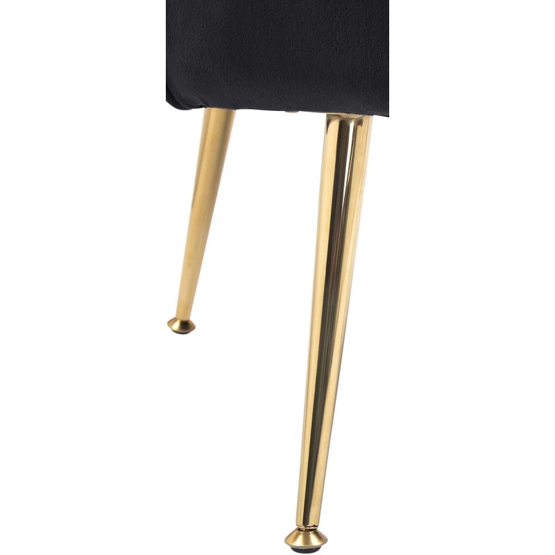 Silla Rosita en terciopelo negro