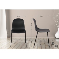 Silla Hardin negra
