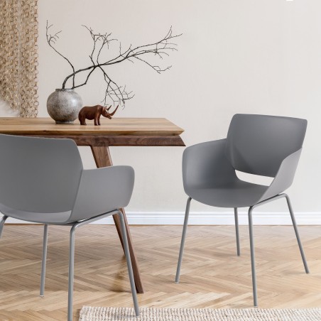 Silla Alpena gris oscuro