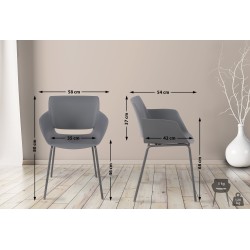 Silla Alpena gris oscuro