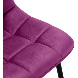 Juego de 4 sillas de comedor Antibes moradas