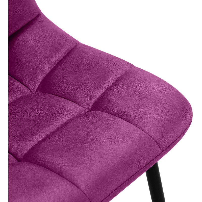 Juego de 4 sillas de comedor Antibes moradas