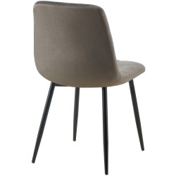 Juego de 4 sillas de comedor Antibes antracita