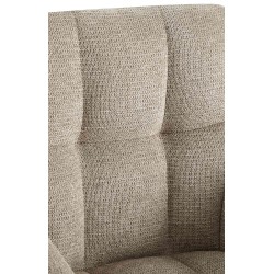 Silla de comedor Jonah en tela color topo
