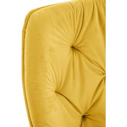 Juego de 2 sillas de terciopelo Tanna amarillo Juego de 2 sillas de terciopelo Tanna amarillo