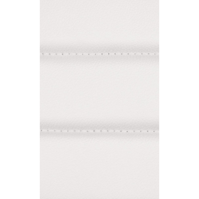 Juego de 2 sillas de comedor Elvas de polipiel blanca