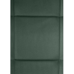 Juego de 2 sillas de comedor Vermont en terciopelo verde oscuro