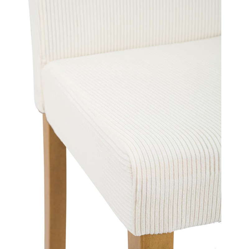 Silla de comedor Ina Cord color crema claro antiguo