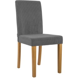 Silla de comedor Ina Cord en gris claro antiguo Silla de comedor Ina Cord en gris claro antiguo