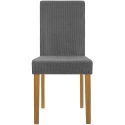 Silla de comedor Ina Cord en gris claro antiguo Silla de comedor Ina Cord en gris claro antiguo