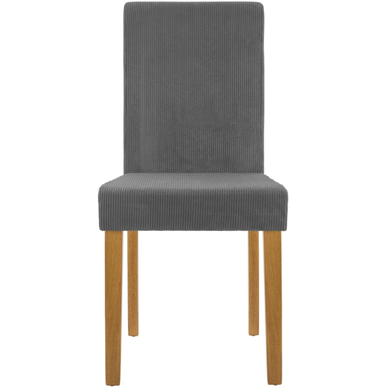 Silla de comedor Ina Cord en gris claro antiguo