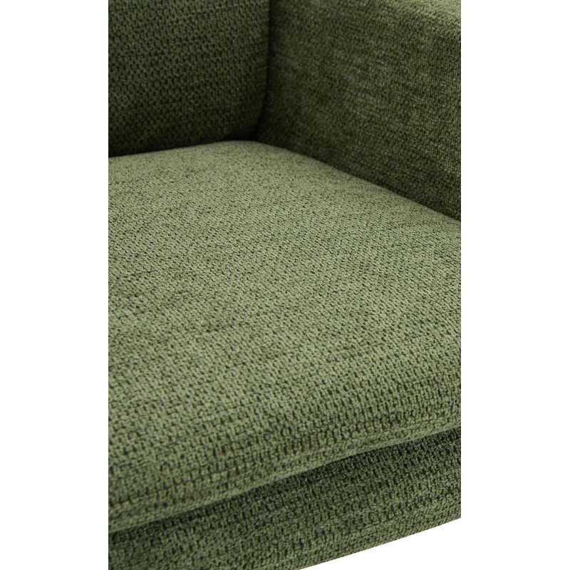 Silla de comedor Pickett en tela verde