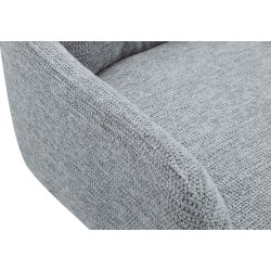 Silla de comedor Pickett en tela gris