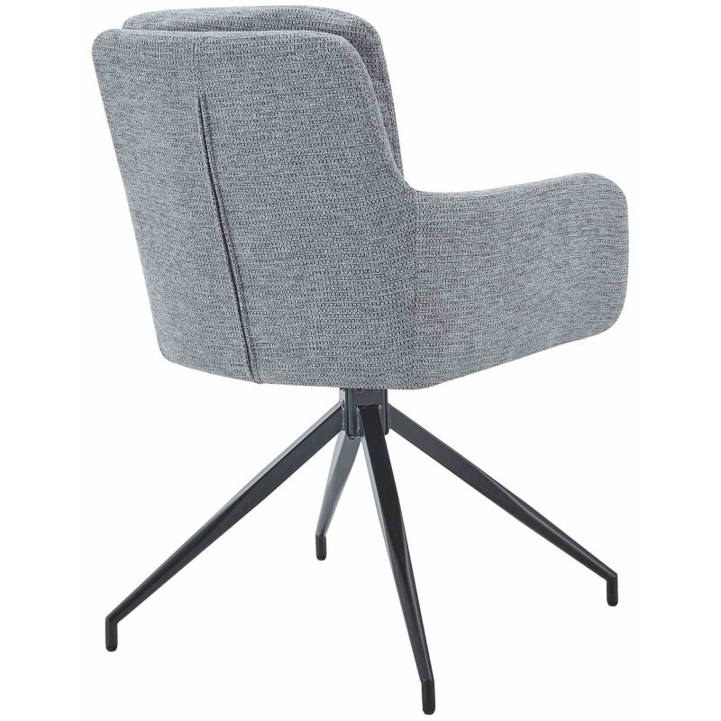 Silla de comedor Pickett en tela gris
