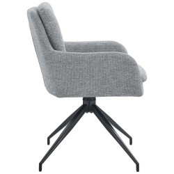 Silla de comedor Pickett en tela gris
