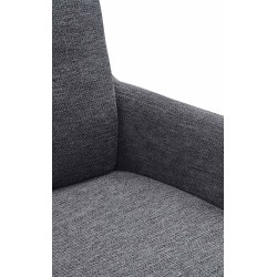 Silla de comedor Pickett en tela gris oscuro