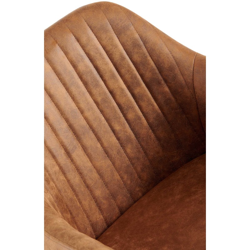 Silla de comedor vintage Welby marrón claro