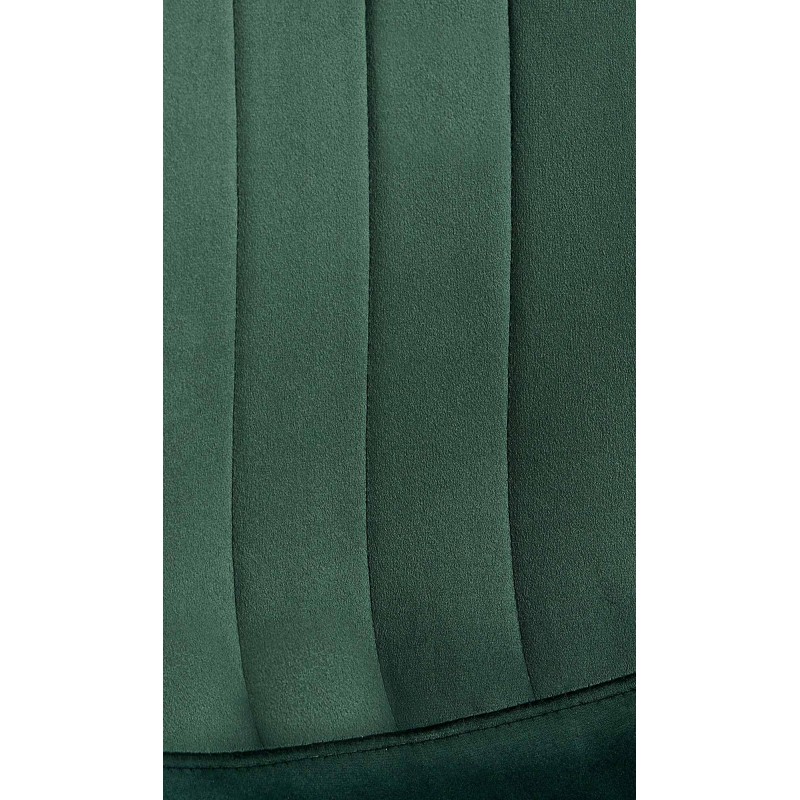 Juego de 4 sillas de comedor Baxter de terciopelo verde