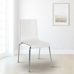 Silla de comedor blanca Gahanna