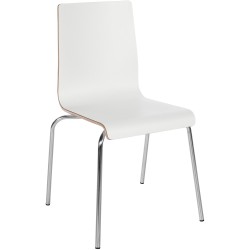 Silla de comedor blanca Gahanna