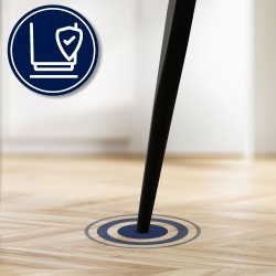 Silla Tirana en terciopelo gris oscuro