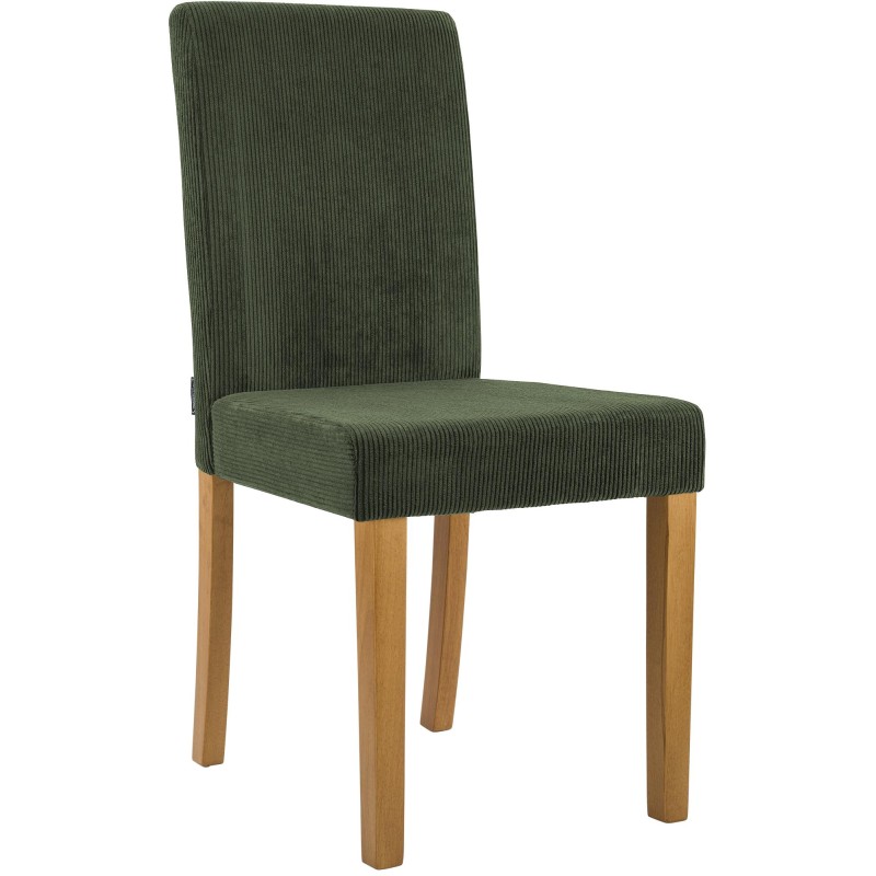 Silla de comedor Ina Cord en verde claro antiguo