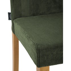 Silla de comedor Ina Cord en verde claro antiguo