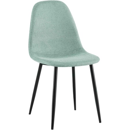 Silla de comedor de tela Napier en verde claro