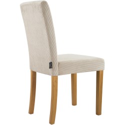 Silla de comedor Ina Cord en marrón claro antiguo Silla de comedor Ina Cord en marrón claro antiguo