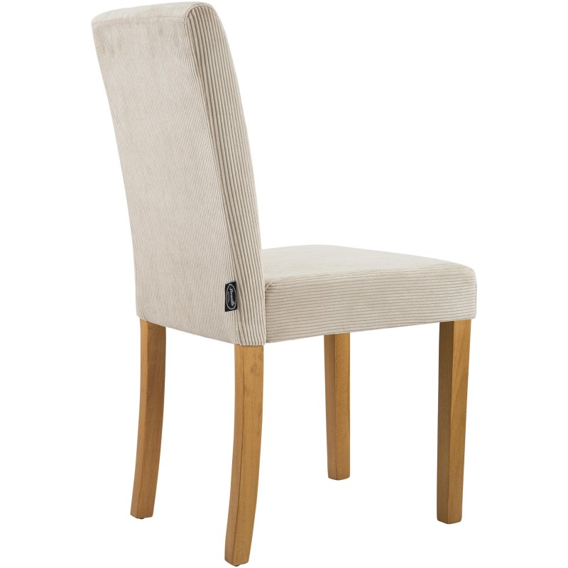 Silla de comedor Ina Cord en marrón claro antiguo