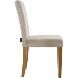 Silla de comedor Ina Cord en marrón claro antiguo Silla de comedor Ina Cord en marrón claro antiguo
