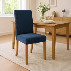 Silla de comedor Ina Cord en azul claro antiguo Silla de comedor Ina Cord en azul claro antiguo