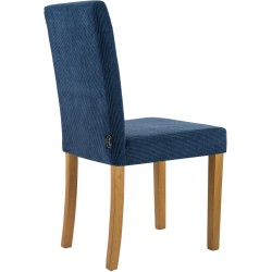 Silla de comedor Ina Cord en azul claro antiguo Silla de comedor Ina Cord en azul claro antiguo