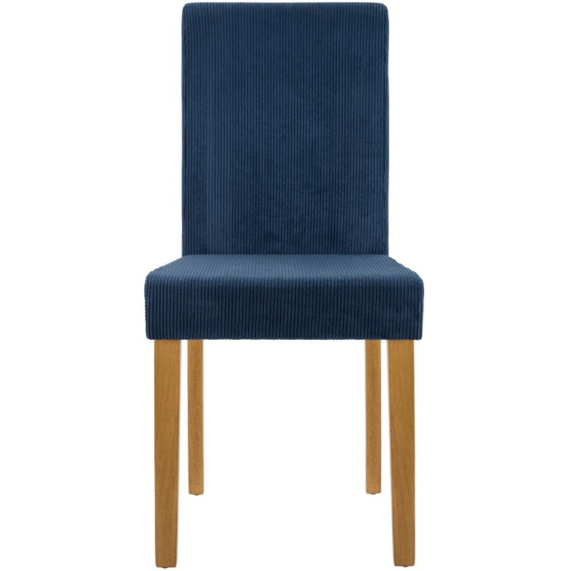 Silla de comedor Ina Cord en azul claro antiguo
