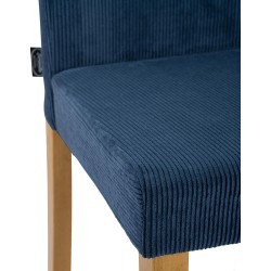 Silla de comedor Ina Cord en azul claro antiguo Silla de comedor Ina Cord en azul claro antiguo