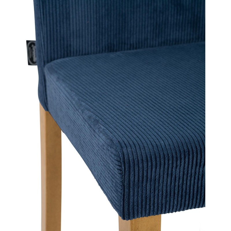 Silla de comedor Ina Cord en azul claro antiguo