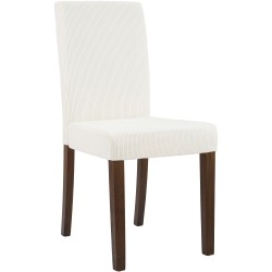 Silla de comedor Ina Cord Antique color crema oscuro