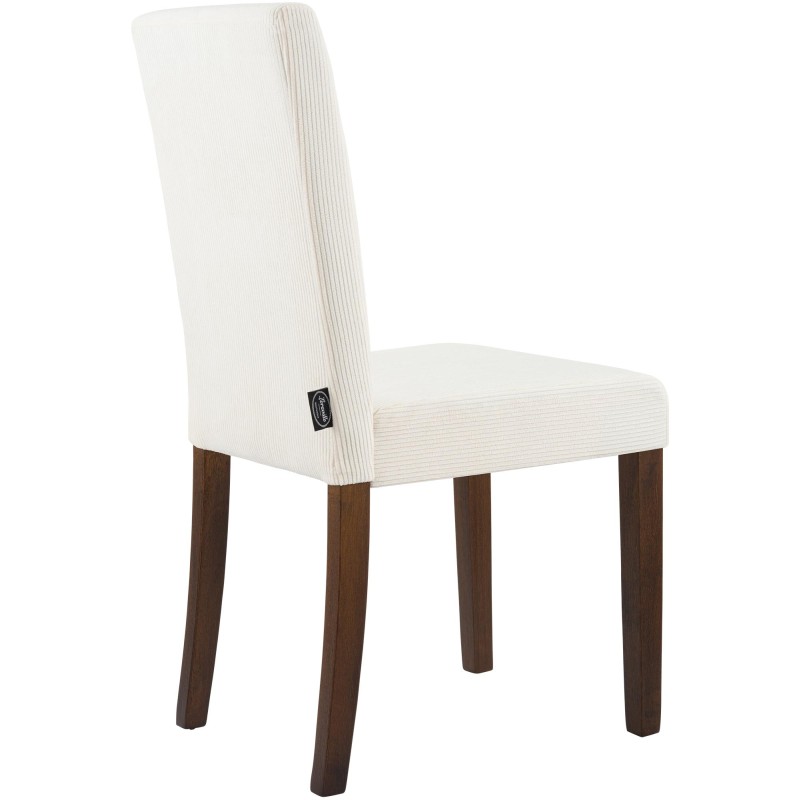 Silla de comedor Ina Cord Antique color crema oscuro